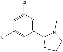 2-(3,5-Dichlorophenyl)-3-methyloxazolidine Struktur