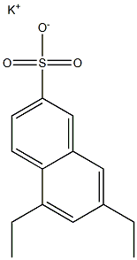 5,7-Diethyl-2-naphthalenesulfonic acid potassium salt Struktur