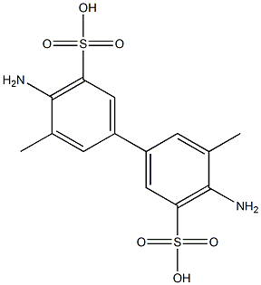 3,3'-Dimethyl-4,4'-diaminobiphenyl-5,5'-disulfonic acid Struktur