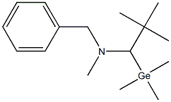 1-(Trimethylgermyl)-N-methyl-N-benzyl-2,2-dimethylpropan-1-amine Struktur