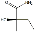 [R,(+)]-2-Hydroxy-2-methylbutyramide Struktur