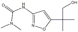 1,1-Dimethyl-3-[5-(1,1-dimethyl-2-hydroxyethyl)-3-isoxazolyl]urea Struktur