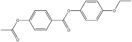 p-Acetyloxybenzoic acid p-ethoxyphenyl ester Struktur