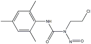 1-(2-Chloroethyl)-1-nitroso-3-(2,4,6-trimethylphenyl)urea Struktur