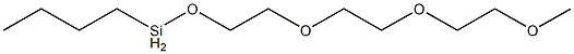 Butyl[2-[2-(2-methoxyethoxy)ethoxy]ethoxy]silane Struktur