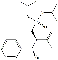 [(2R,3S)-2-Acetyl-3-hydroxy-3-phenylpropyl]phosphonic acid diisopropyl ester Struktur