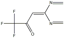 1,1,1-Trifluoro-4,4-bis(methyleneamino)-3-buten-2-one Struktur