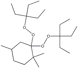 2,2,5-Trimethyl-1,1-bis(1,1-diethylpropylperoxy)cyclohexane Struktur