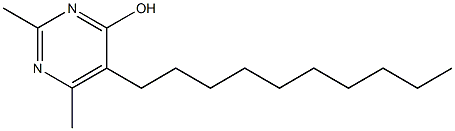 5-Decyl-2,6-dimethyl-4-pyrimidinol Struktur