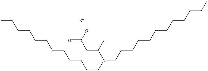 3-(Didodecylamino)butyric acid potassium salt Struktur