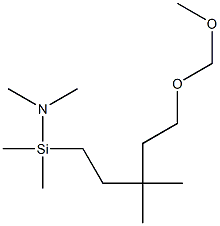 Dimethyl(dimethylamino)(5-(methoxymethoxy)-3,3-dimethylpentyl)silane Struktur