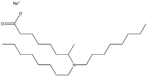 7-(Dioctylamino)octanoic acid sodium salt Struktur