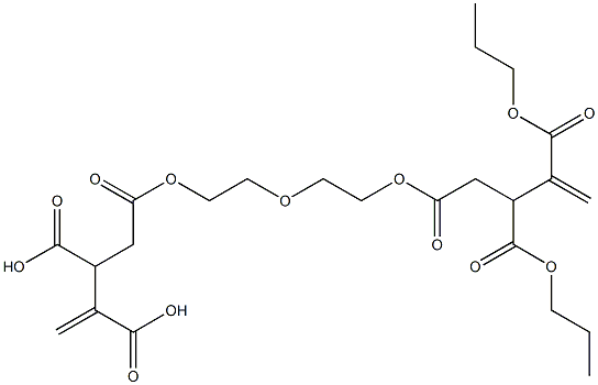 4,4'-[Oxybisethylenebis(oxycarbonyl)]bis(1-butene-2,3-dicarboxylic acid dipropyl) ester Struktur