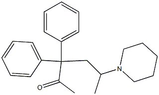 3,3-Diphenyl-5-piperidino-2-hexanone Struktur