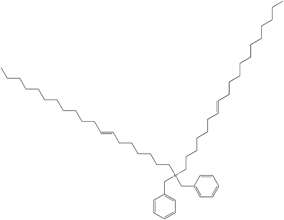 Di(7-nonadecenyl)dibenzylaminium Struktur