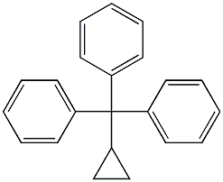 (Triphenylmethyl)cyclopropane Struktur