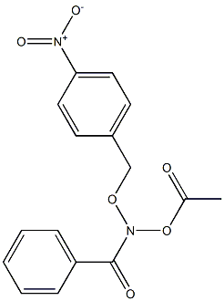 N-Acetoxy-N-(4-nitrobenzyloxy)benzamide Struktur