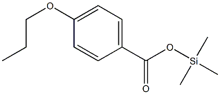 4-Propoxybenzoic acid trimethylsilyl ester Struktur