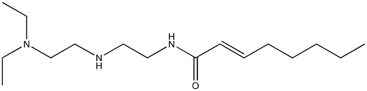 N-[2-[2-(Diethylamino)ethylamino]ethyl]-2-octenamide Struktur