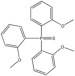 Tris(2-methoxyphenyl)phosphine sulfide Struktur