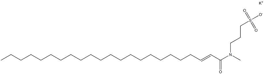 3-[N-(1-Oxo-2-tricosen-1-yl)-N-methylamino]-1-propanesulfonic acid potassium salt Struktur