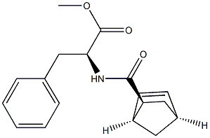 N-[[(1S,2S,4S)-Bicyclo[2.2.1]hept-5-en-2-yl]carbonyl]-L-phenylalanine methyl ester Struktur