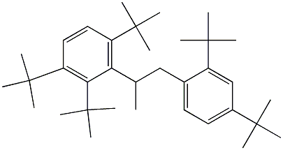 2-(2,3,6-Tri-tert-butylphenyl)-1-(2,4-di-tert-butylphenyl)propane Struktur