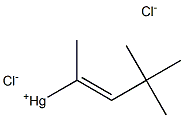 (E)-1,3,3-Trimethyl-1-butenylmercury(II) chloride Struktur