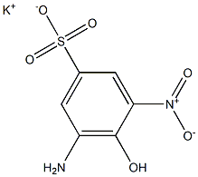 5-Amino-4-hydroxy-3-nitrobenzenesulfonic acid potassium salt Struktur