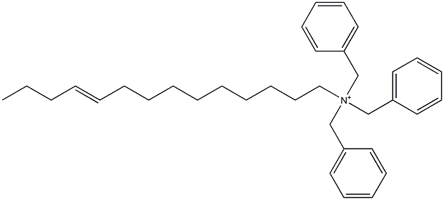 (10-Tetradecenyl)tribenzylaminium Struktur