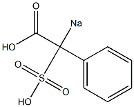 2-Sodiosulfo-2-phenylacetic acid Struktur