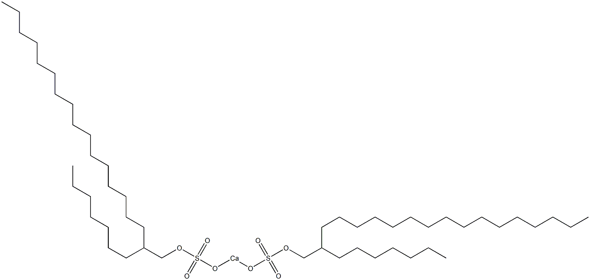 Bis(2-heptyloctadecyloxysulfonyloxy)calcium Struktur