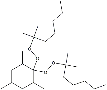 2,4,6-Trimethyl-1,1-bis(1,1-dimethylhexylperoxy)cyclohexane Struktur