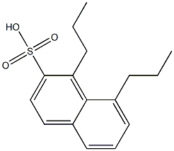 1,8-Dipropyl-2-naphthalenesulfonic acid Struktur