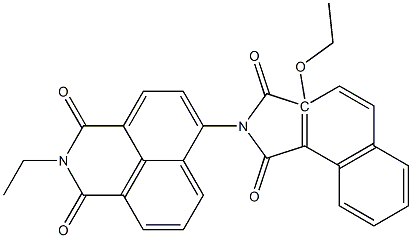 N-[(2,3-Dihydro-2-ethyl-1,3-dioxo-1H-benzo[de]isoquinoline)-6-yl]-2-ethoxynaphthalimide Struktur