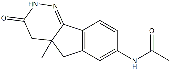 7-Acetylamino-4,4a-dihydro-4a-methyl-5H-indeno[1,2-c]pyridazin-3(2H)-one Struktur