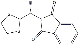 (+)-N-[(S)-1-(1,3-Dithiolane-2-yl)ethyl]phthalimide Struktur