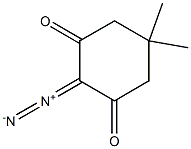 5,5-Dimethyl-2-diazocyclohexane-1,3-dione Struktur