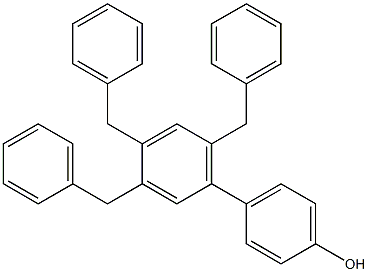 4-(3,4,6-Tribenzylphenyl)phenol Struktur