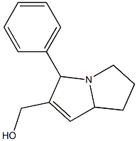 5,6,7,7a-Tetrahydro-3-phenyl-3H-pyrrolizine-2-methanol Struktur