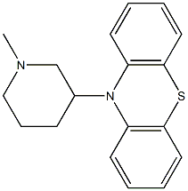 10-(1-Methyl-3-piperidinyl)-10H-phenothiazine Struktur