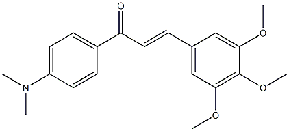 4'-Dimethylamino-3,4,5-trimethoxy-trans-chalcone Struktur