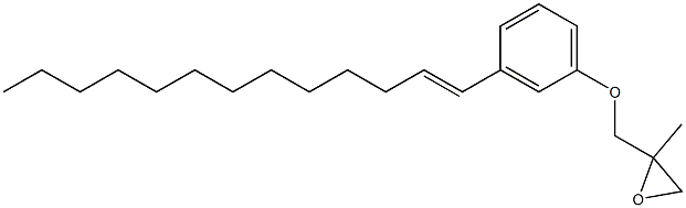 3-(1-Tridecenyl)phenyl 2-methylglycidyl ether Struktur