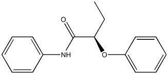 [R,(+)]-2-Phenoxy-N-phenylbutyramide Struktur