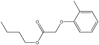 (o-Methylphenoxy)acetic acid butyl ester Struktur