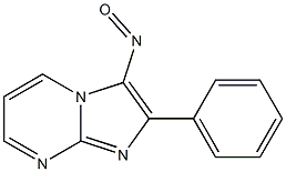 2-Phenyl-3-nitrosoimidazo[1,2-a]pyrimidine Struktur