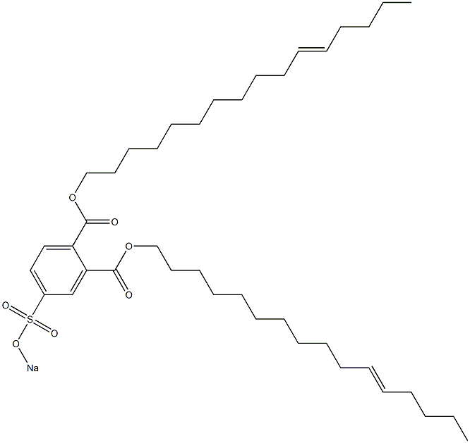 4-(Sodiosulfo)phthalic acid di(11-hexadecenyl) ester Struktur