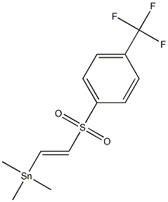 [(E)-2-(Trimethylstannyl)ethenyl] (4-trifluoromethylphenyl) sulfone Struktur