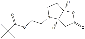 (3aR,6aR)-Hexahydro-4-[2-(2,2-dimethylpropionyloxy)ethyl]-2H-furo[3,2-b]pyrrol-2-one Struktur