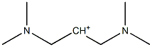 1,3-Bis(dimethylamino)propan-2-ium Struktur